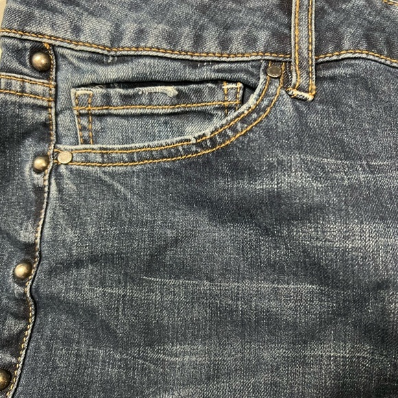 Rachel Roy High Rise Studded Denim Capri Woman’s Size 22W - Picture 10 of 14